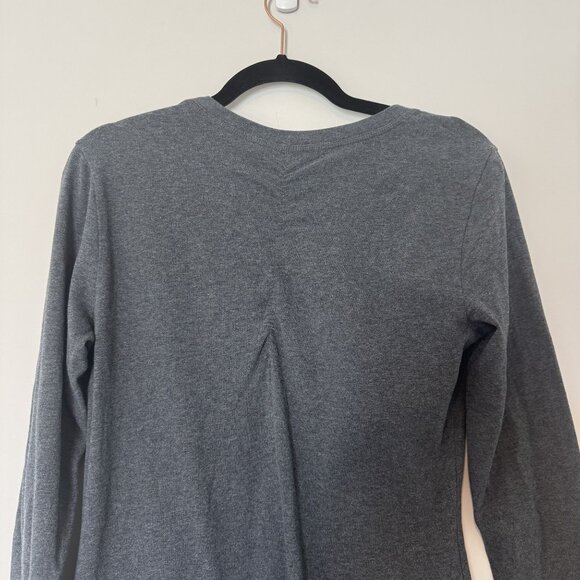 Athleta Long Sleeve Gray Pockets Dress Medium Tall - Picture 4 of 9